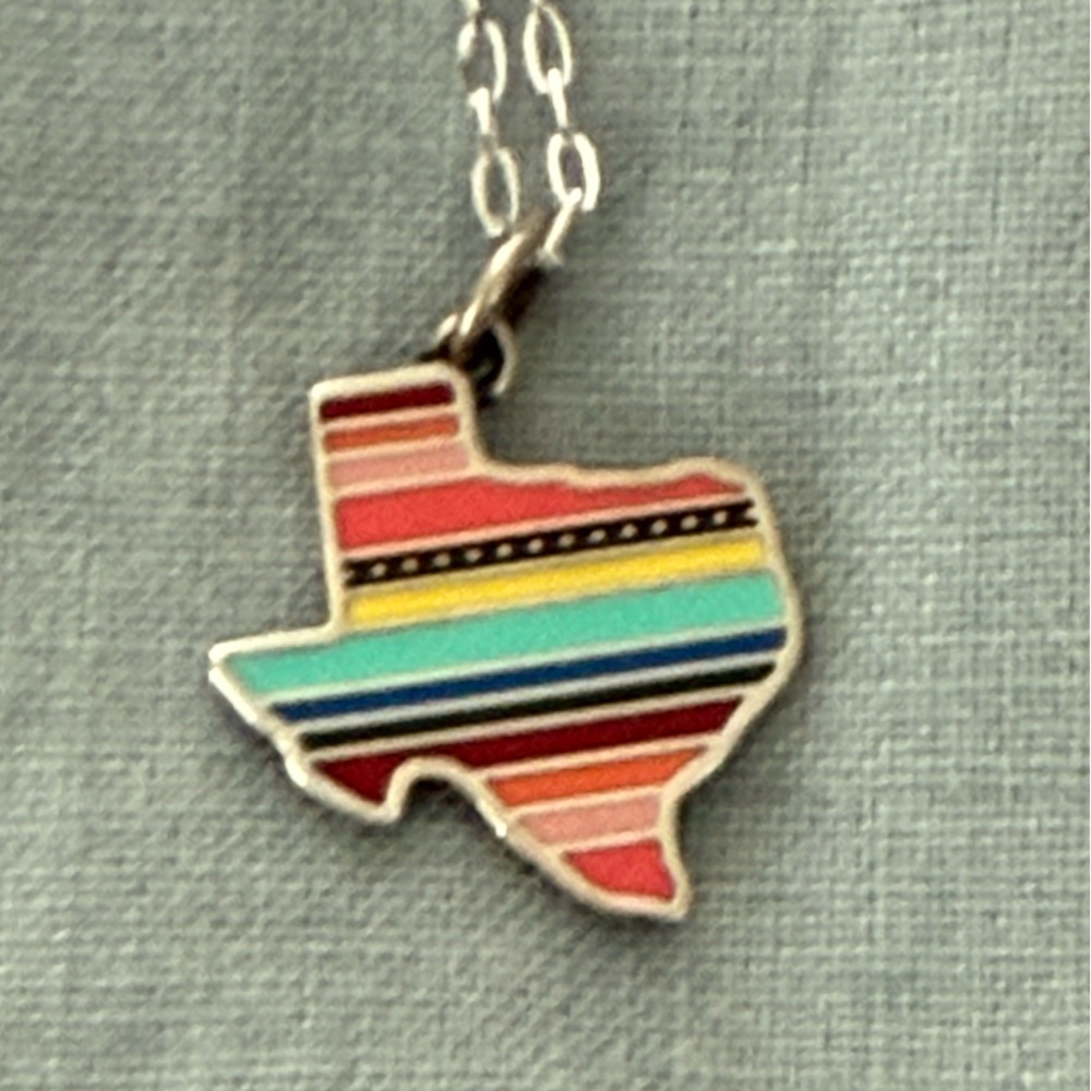 Colorful Striped Pendant Necklace